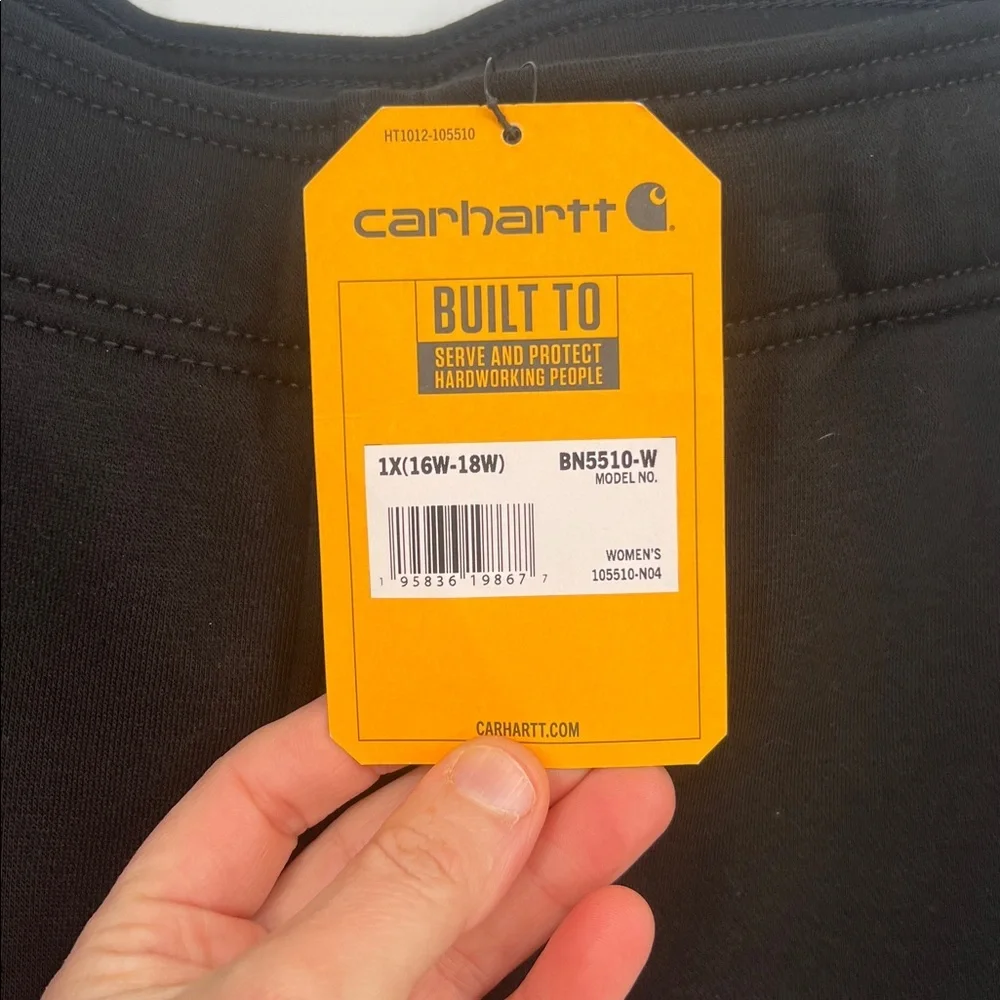 Carhartt Women's 1X Relaxed Fit Fleece Jogger Sweatpants NWT - Picture 2 of 8